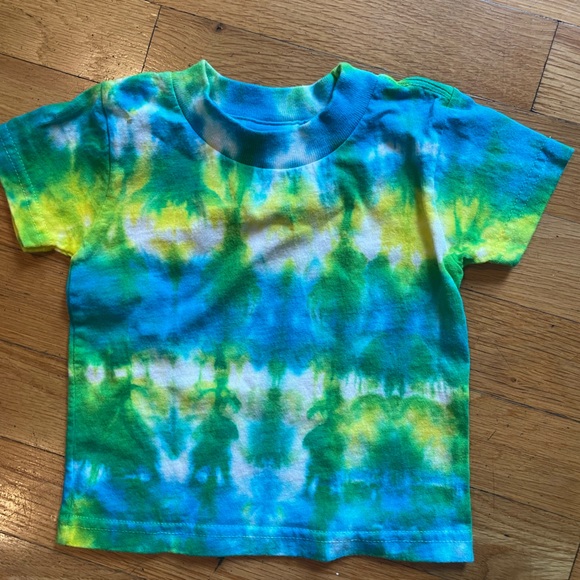3 Toddler Handmade Tie-dye T-shirts Size 12Mo bundle of 3 shirts - Picture 4 of 4